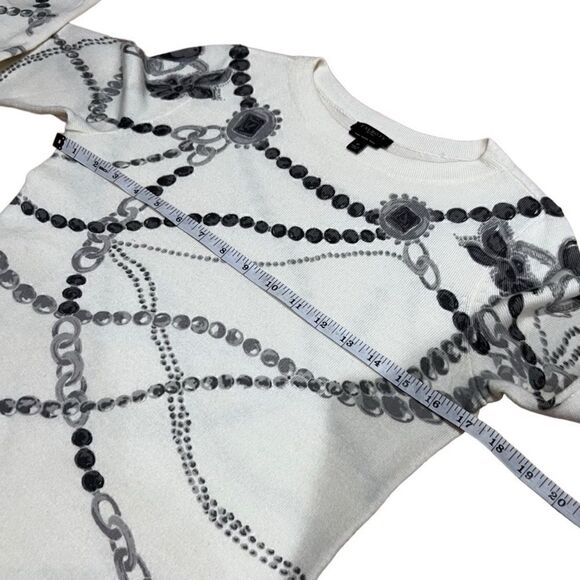 Talbots Merino Wool jewel print sweater size small petite - Picture 14 of 16